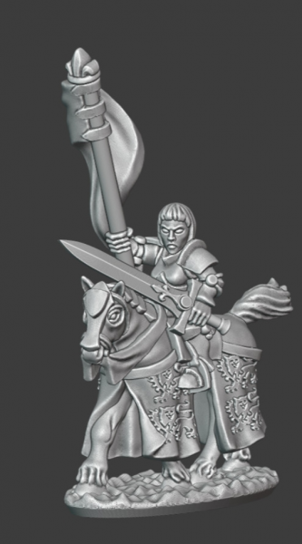 Empires of Man - Female Knight Hero on Horse