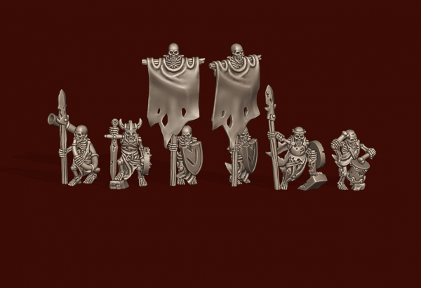 Vampire Lords - Individual Skeleton Command Pack