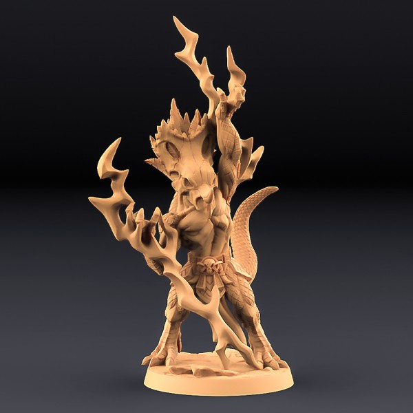 Kaztot Stormcaller - Goldmaw Lizard (with thunderbolts)