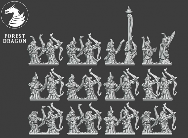 Noble Elves - Full Archers Regiment FD