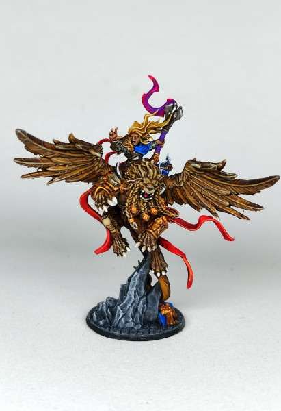 Empires of Man - Warrior Priestess on winged Lion