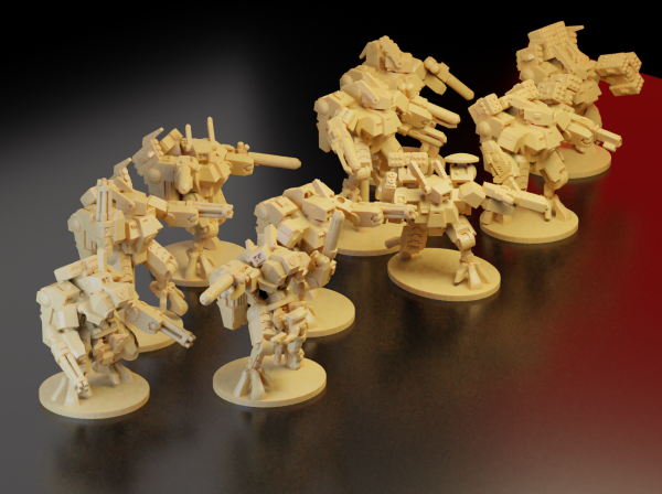 Satotta Army - Full Infantry Mech Assault Suits