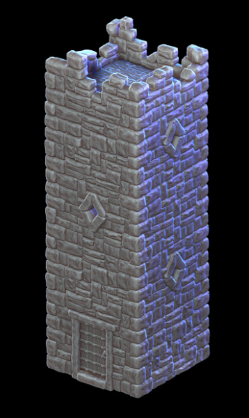 Towers - 4 Levels ruined stone top