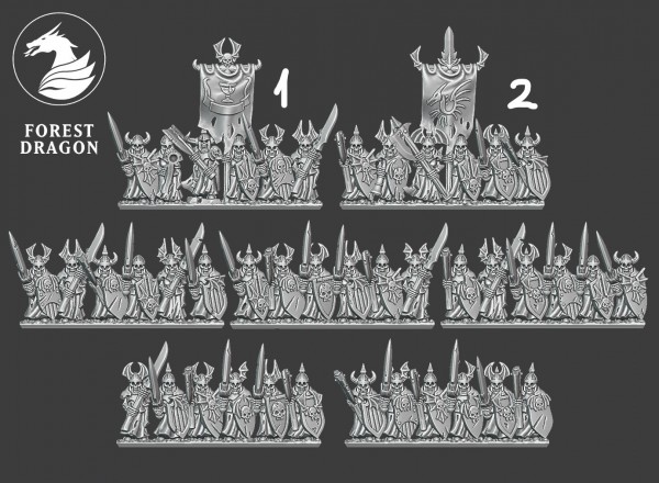 Vampire Counts - Heavy Skeleton Full Regiment 2