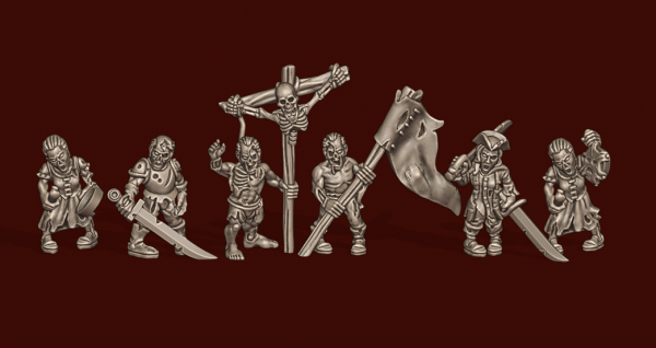 Vampire Lords - Individual Zombie Command Pack
