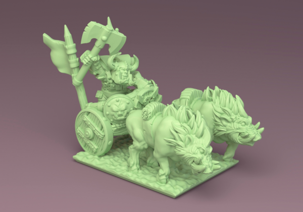 Orcs&Goblins - Orc General on Chariot - GSM