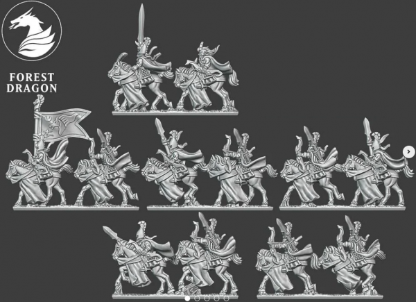 Noble Elves - Full Light Cavalry Regiment FD