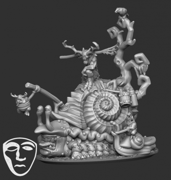 Demonic Hordes - Hero on Colossal Snail