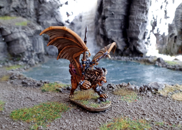 Shadow Elves - Dire Lord on Manticore - FD