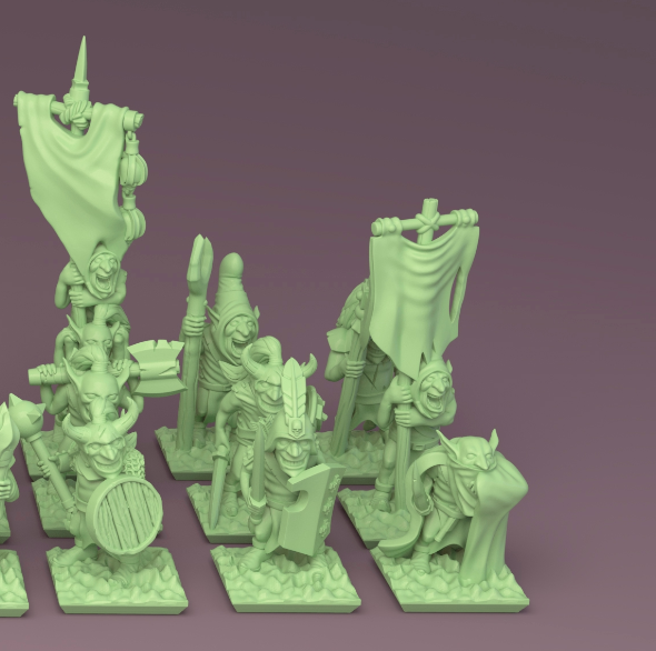 Orcs&Goblins - Individual Goblin Warriors Command GSM
