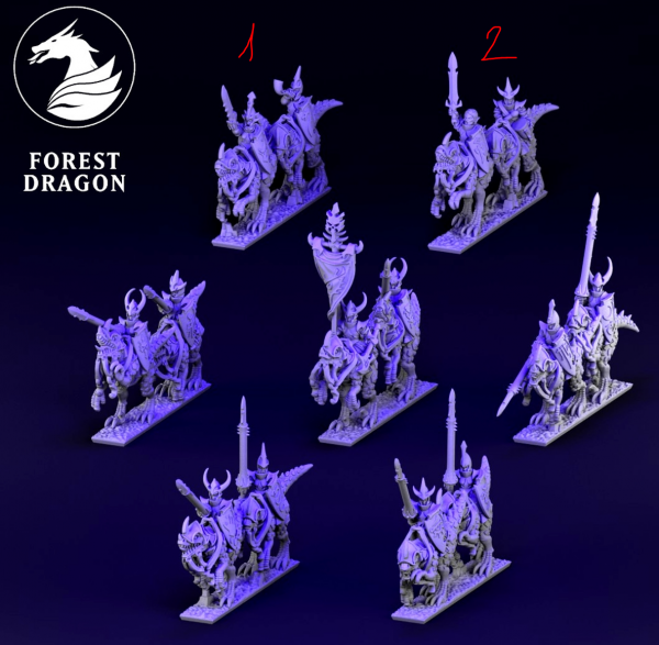 Shadow Elves - Full Lizard Riders Regiment FD 1