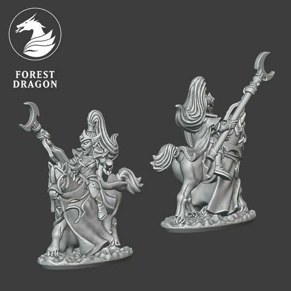 Shadow Elves - Sorceress on Horse - FD