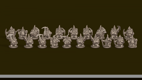 Dwarven Lords - Individual Dwarven Miners