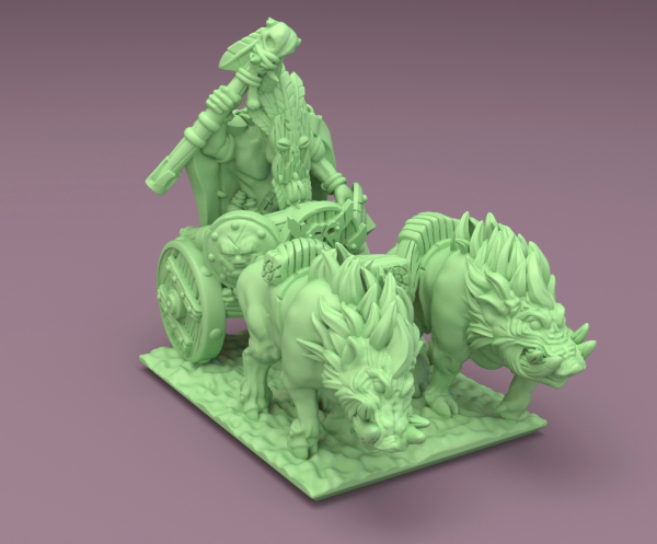 Orcs&Goblins - Orc Shaman on Chariot - GSM