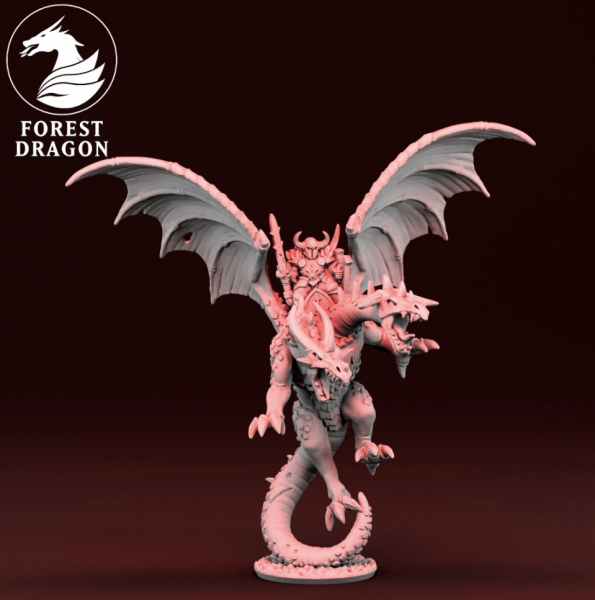 Dark Champions - General on Double-Headed Dragon