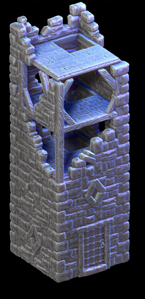 Towers - 4 Levels ruined side