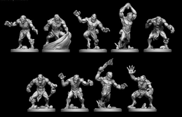 Ogre Tribes - Individual Gorgers Regiment