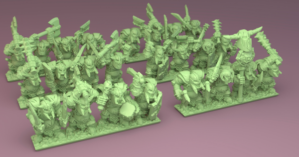 Orcs&Goblins - Black Orcs Regiment 3 (GSM)