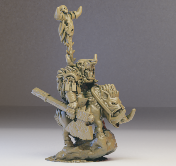 Orcs&Goblins - Orc General on Boar 2 - Wake
