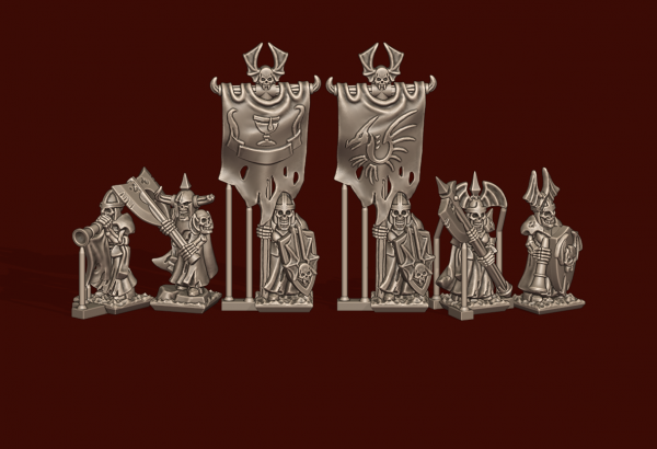 Vampire Lords - Individual Heavy Skeleton Command Pack