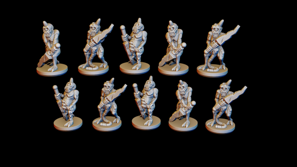 Plaque Warriors - Demon Soldiers