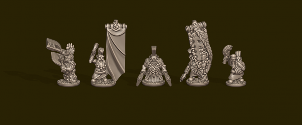 Dwarven Lords - Individual Berserkers Command (with Kilts)