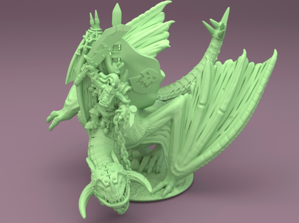 Orcs&Goblins - Orc Warlord on Wyvern GSM
