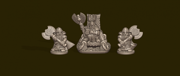 Dwarven Lords - King and Bodyguard