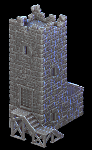 Towers - 4 Levels side building no backdoor